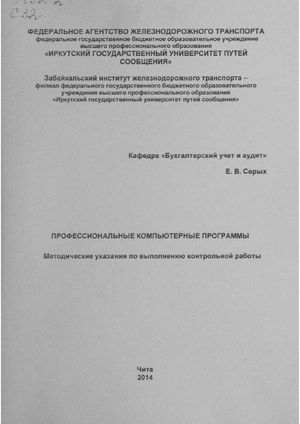 Профессиональные компьютерные программы