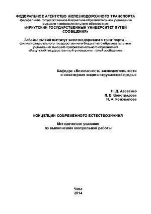 Концепции современного естествознания